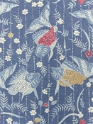 Koi Pond Indigo P Kaufmann Fabric